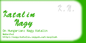 katalin nagy business card